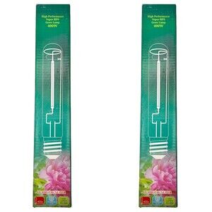 Two 400 W Metal Halide Grow Lamp Light E39 Socket 5200K MH400 T46 HOR